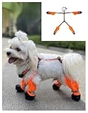 Homie Pettie 犬用レッグカバー 犬用サスペンダーブーツ 夜間反光素材 犬用ブーツ 犬用シューズ 犬 レインシューズ 犬用パンツ 滑り止め 防水 補助ストラップ付き 足プロテクター 肉球保護 汚れ防止 お出かけ 傷防止 足舐め防止 ペット用ソックス 牽引ロープ接続可能 長さ調整 軽量 お散歩シューズ アウトドア用靴 大型犬 中型犬 小型犬 お手入れ簡単