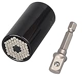 FUT(エフュ ト) ブラック万能ソケットレンチセット 万能ソケット+エクステンションバー2点セット