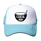 キッズ メッシュキャップ 通気性 今季最新 ダンスの帽子 メッシュハット 穀物 キラー おしゃれ 帽子 カジュアル ストーリート系ライトブルー プリント付き 無地