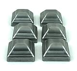 2 " PressedスチールPost Caps for Square Steel Posts ( Lot of 6キャップ