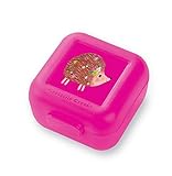 Crocodile Creek Eco Kids Reusable Hedgehog Pink Girls Set of 2 Snack Keeper Eco Kids Snack Keeper [並