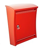 NACH TX-772RD Dorsa Steel Mailbox with Key, Medium, Red [並行輸入品]