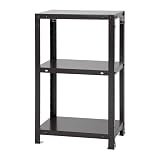 スチールラックのキタジマ スマートラック NSTR-227 幅45×奥行45×高さ75cm 3段 ブラック 40kg/段