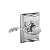 Schlage F170ACC625ADDLH Addison Collection Left Hand Accent Decorative Trim Lever, Bright Chrome Sch