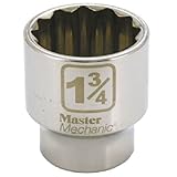 APEX TOOL GROUP-ASIA 362764 Master Mechanic 12 Point Socket, 1-3/4 by Apex Tool Group