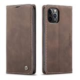 J.DL iPhone 12 ケース 手帳 iPhone 12 Pro ケース手帳型 iPhone12Pro 手帳型 ケーススマホケース アイフォン 12プロ 携帯ケース あいふぉん12 プロ カバー 携帯カバー 肌触り良い 肌感レザー 財布型 カード収納 スタンド機能 耐衝撃 かっこいい 美しい 高質感 人気 (iPhone 12/iPhone 12 pro 5G 6.1 インチ対応) ブラウン