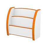 【JAJAN】えほんたて　ショート幅50.7cm奥行き22cm高さ45cm オレンジ［完成品][おまけ付き]【知育家具EVAキッズシリーズ】PS-50SO_s[絵本ラック]