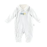 ベビー服 新生児 ロンパース オールインワン 赤ちゃん インナー コットン 秋 冬 スナップボタン 子供服 男の子 女の子 (80(9~12ヶ月), ホワイト)