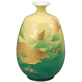 九谷焼 8号花瓶 金箔彩花鳥