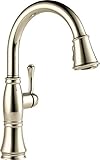 Delta Faucet 9197-PN-DST Single Handle Pull-Down Kitchen Faucet, Polished Nickel [並行輸入品]