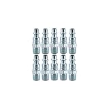 Milton 727 1/4" Male Plug M-style (10 Pack) [並行輸入品]