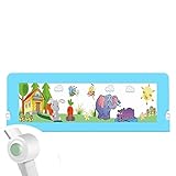 ZR- ベッドフェンス 落下 子供用ベッドガードレール 大きなベッドユニバーサル ベッドレール バッフル アンチオフ 150\180\200cm (色 : Blue-a-150cm)