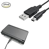 New 3DS / New 3DSLL / 2DS 対応 3DS / DSLL / DSi NDSI LL /XL 用 USB充電ケーブル,2点お得セット