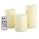 3 in 1 Top品質電池式使わない装飾LEDライト変更マルチカラーキャンドルwith 18キーリモートコントロール