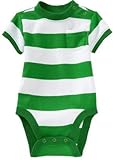 OLDNAVY（オールドネイビー）ボーダー　ロンパース 半袖（緑色）（並行輸入品） (3-6M（3ヶ月-6ヶ月）) [並行輸入品]