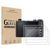 【3 枚セット】 キヤノン（Canon）G7X Mark II G9X G9XII G7X G5X 保護フィルム, 【AKWOX】 Canon G7X Mark II G9X G9XII G7X G5X 強化ガラスフィルム/スクリーン保護フィルム/スチールフィルム/９H高硬度/0.3MM厚さ/ 耐衝撃