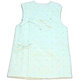 シンク・ビー キャラメル ロングベスト 水玉&動物プリント キルト 50cm - 70cm ブルー スムース 25-10158