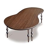 Takatatsu&amp;Co.(有)高松辰雄商店Rough_walnut ラフ ウォールナット 120変形 ヒータ無しテーブル Takatatsu なみだ脚 国産 タカタツ フレンチ＆北欧テイスト アンティーク調 座卓