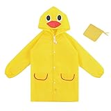 Lays Cute Cartoon Animal Kidsレインコート防水Clothingオックスフォード布 カラー: イエロー