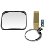 ホップ カーブミラー ガレージミラー 角型23cm×19cm HP-角20ベルトM グレー 日本製