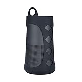 プレミアムシリコンケースカバー Bose Soundlink Revolve Bluetoothスピーカー 旅行用 キャリーポーチ スリーブ 保護ボックスバッグ (ブラック)