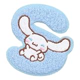 ティーズファクトリー サンリオ モコモコイニシャル刺繍ステッカー シナモロール S H6×W7cm SR-5541921CS