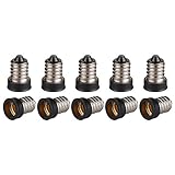 Qishare E14 to E12 Adapter Converter Lamp Adapter (10 PCS) [並行輸入品]