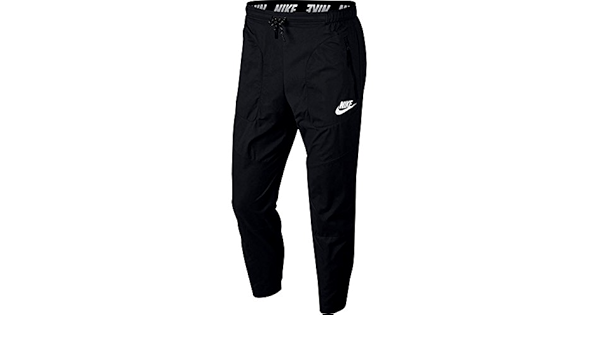 Amazon Co Jp メンズnikeスポーツウェアアドバンス15パンツ ブラック ホワイト Small スポーツ アウトドア