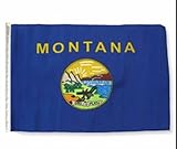 12X18 12X18 State Of Montana Sleeve Flag Boat Car Garden [並行輸入品]