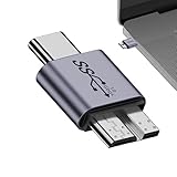 - icro-USB アダプター | クイック pe C - icro-B ケーブル アダプター,USB 外付けハードドライブ用 - icro B アダプタ USB3.1 をハードディスク ケーブルに延長するためのモバイル ハードディスク デー icro-B - 3.0 アダプター、HDD、タブレット用 ハードドライブ ケーブル アダプター