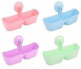 吸盤式 壁にインする スリッパ シューズスタンド 4個セット