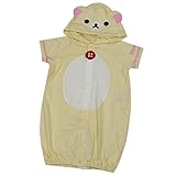 リラックマ Rilakkuma フード付き ロンパース 変身なりきり ドレスカバーオール rkm-01 50-70cm コリラックマ