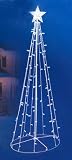 Sienna Blue and White LED Lighted Outdoor Twinkling Christmas Tree Yard Art Decoration, 5' by Sienna