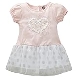 西松屋 [EFD] ハート・ドットチュール切替ワンピース 【110cm・120cm・130cm】　110　ピンク