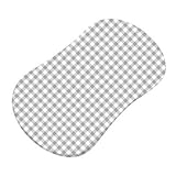 SheetWorld Fitted Bassinet Sheet (Fits Halo Bassinet Swivel Sleeper) - Grey Gingham Jersey Knit - Ma