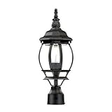 Acclaim 5057BK Chateau Collection 1-Light Post Mount Outdoor Light Fixture, Matte Black [並行輸入品]