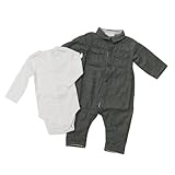(バーバリーベビー) BURBERRY BABY ベビー服 出産祝い ボディ2点セット (長袖ボディースーツ&長袖ロンパース) B9K156 9Mサイズ [並行輸入品]