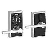 Schlage Touch Century Lock with Latitude Lever (Satin Chrome) FE695 CEN 626 LAT [並行輸入品]