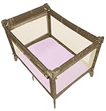 Kushies Certified Organic Play Pen Fitted Sheet, Pink by Kushies
