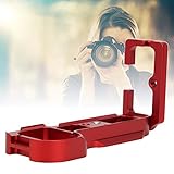 クイックリリーススライドプレート、ソニーA7 A7R A7S ILCE-7 ILCE-7R ILCE-7Sミラーレスカメラクイックリリースプレート用アルミニウム合金L字型クイックリリースプレート(赤)