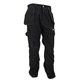(ディッキーズ) Dickies レッドホーク メンズ プロ ワークウェア 作業服ボトムス 作業着ズボン 作業用パンツ トラウザーズ (ロング丈) 男性用 (36) (ブラック)