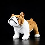 bralafia ブルドッグ Bulldog 犬 リアル 動物 ぬいぐるみ ミニぬいぐるみ おもちゃ 可愛い 子供プレゼント オーナメント インテリア 装飾品 28cm