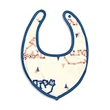 baby ampersand 車柄＆くま柄スタイ　ブルー　90cm