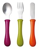 ビーバ(Beaba) ステンレススチール製 カトラリー (3本パック、ジプシー) [並行輸入品]