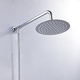 Scorpiuse1_jp 高品質 シャワーヘッド 高水圧 人気 降雨 ステンレス オーバーヘッド レインフォール 丸型 節水 超薄型 レインフォレスト体験 洗浄便利 取付簡単　5サイズ選べ