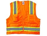 Ergodyne GloWear 8248Z Class 2 Two-Tone Surveyors Vest, Small/Meduim, Orange by Ergodyne