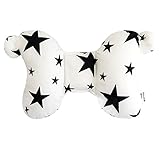 Happy Cotton 2トーン幼児の首枕ホワイトスター 30 x 22 cm [海外直送品]