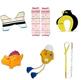 ラヴィギフト6点セットクッション アーバン マシュマロピンク ペンギン 恐竜A 帽子イエロースター ホルダーW lv-g05‐19