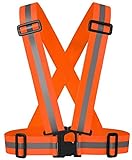 【ヌアージュ モーヴ】 nuage mauve 調節可能 高視認性 安全 反射 ベルト 工事 交通 誘導 (オレンジ)