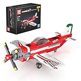 Mould King レーシング飛行機ビルディングブロックキット 戦闘機トイモデル コレクター収集品 ディスプレイ 航空機モデル 誕生日プレゼント 対象年齢8歳以上 大人用